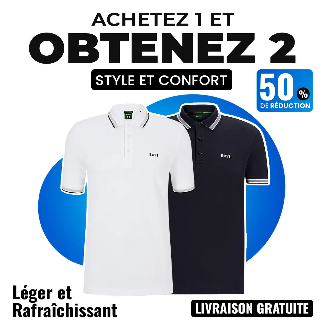 [ACHETER 1 OBTENIR 2] Kit 2 Polos H. Boss Sport